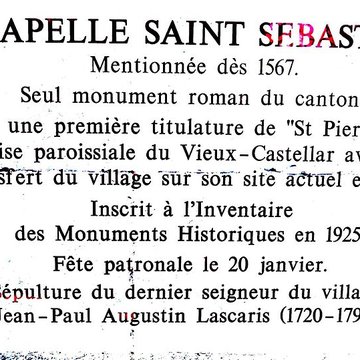 Chapelle Saint-Sébastien de Castellar