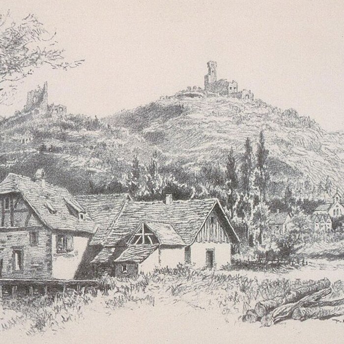 Photo de Ruines des châteaux de Ortenbourg et de Ramstein