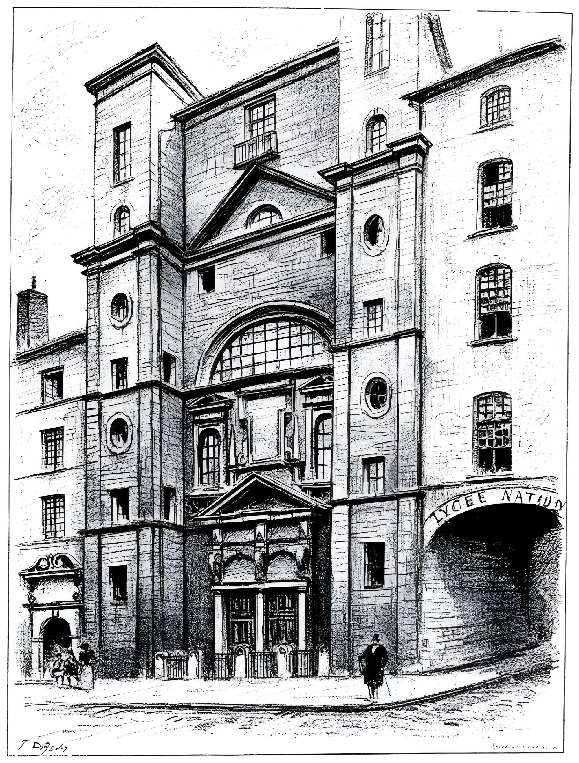 Ancien Collège de la Trinité, actuellement lycée Ampère