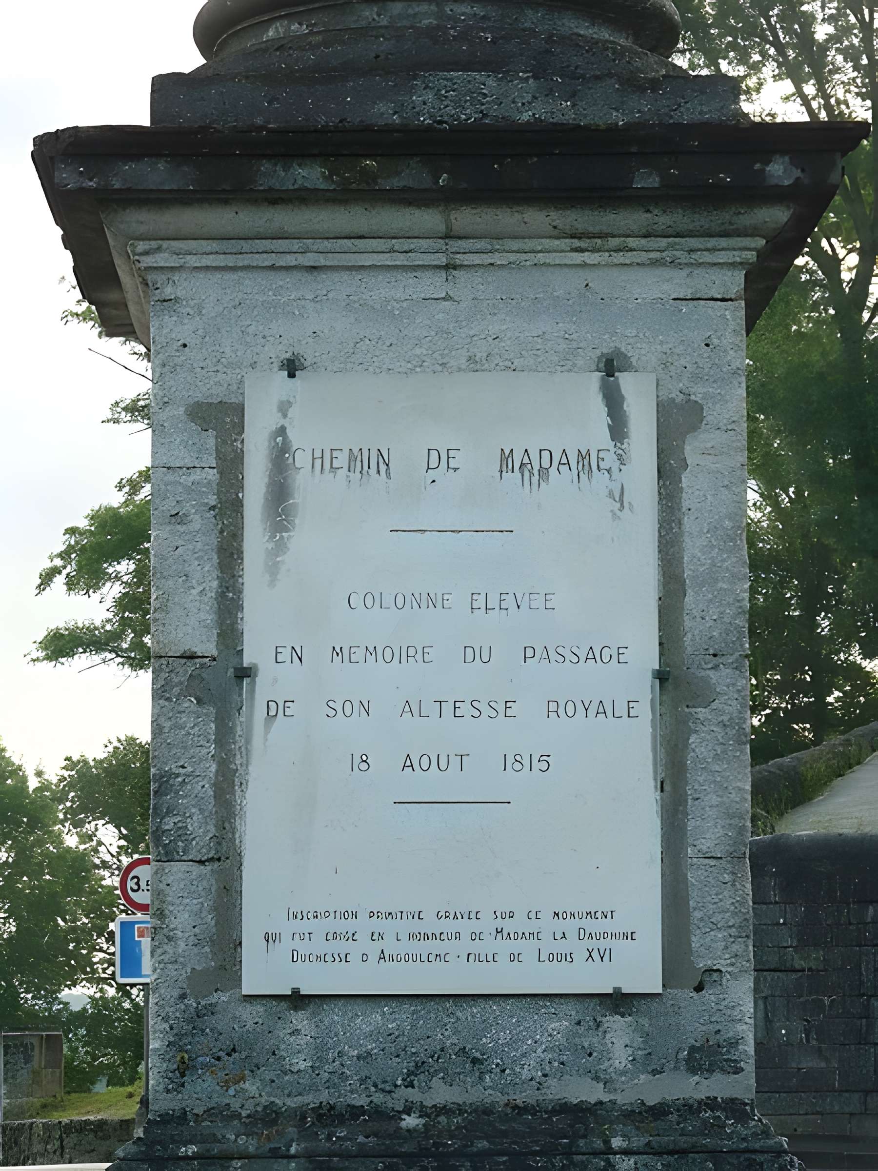 Colonne de la duchesse à Angoulême