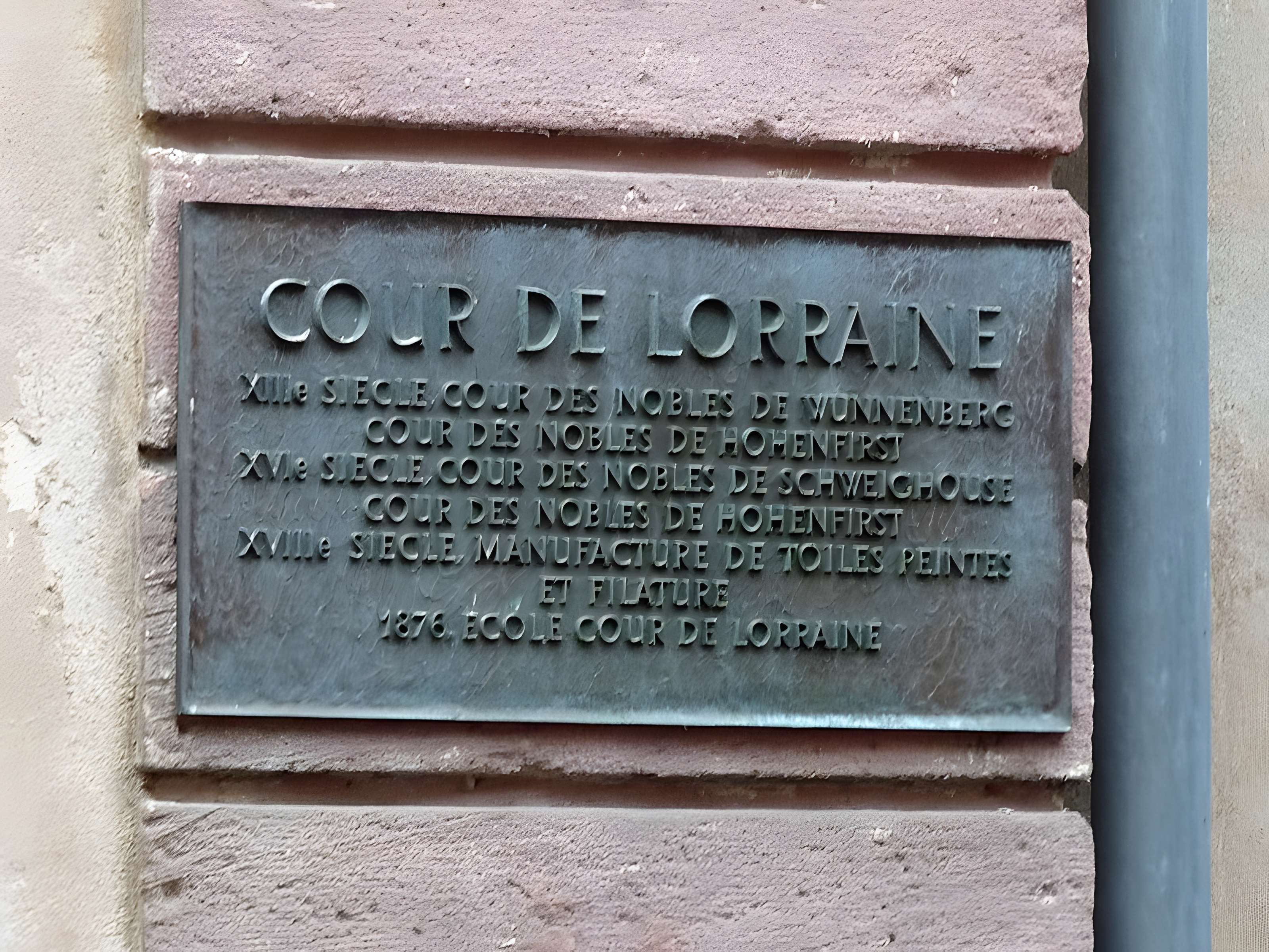 Cour de Lorraine à Mulhouse