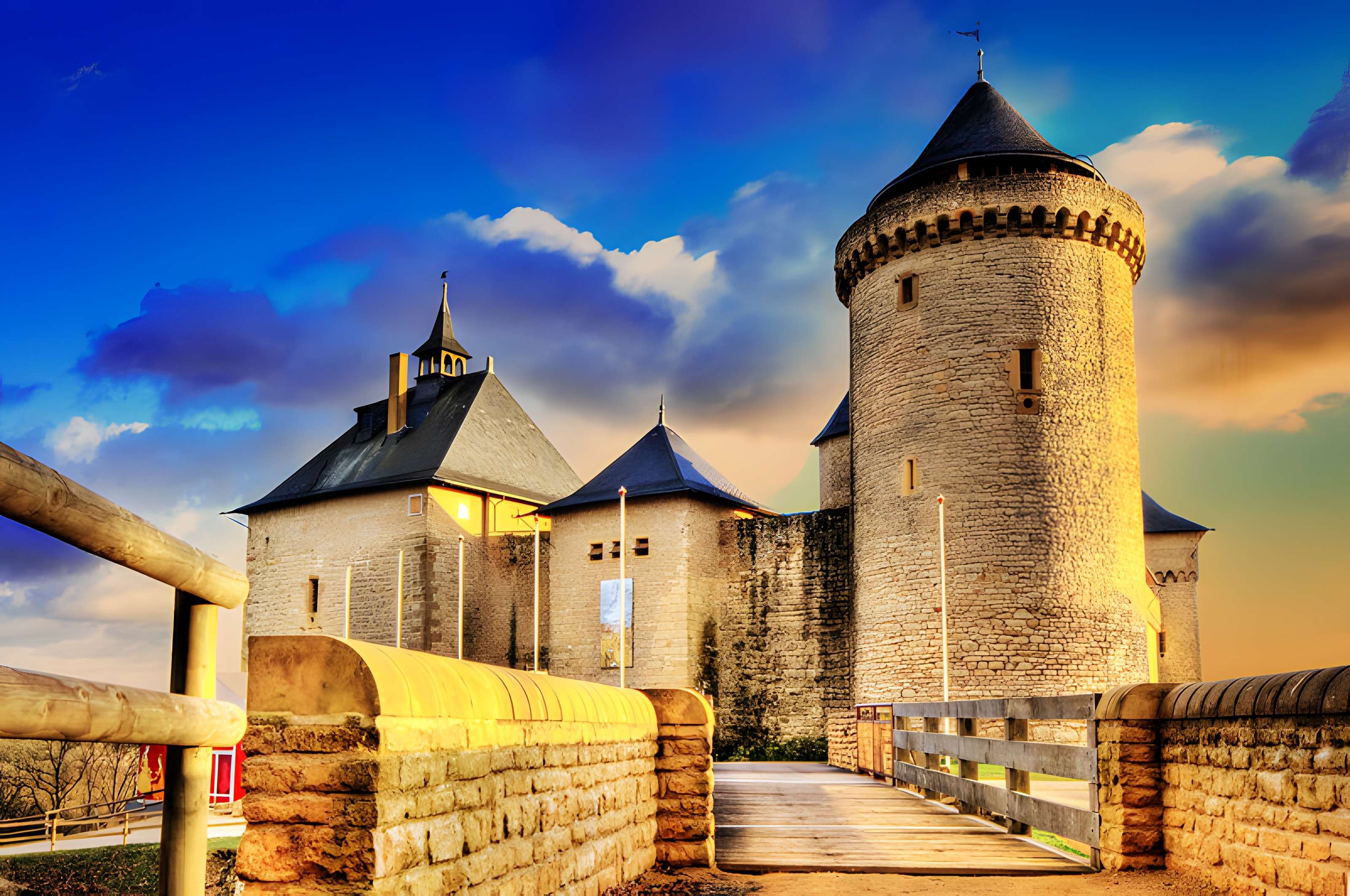 Ruines du château de Mensberg, dit aussi château de Malbrouck