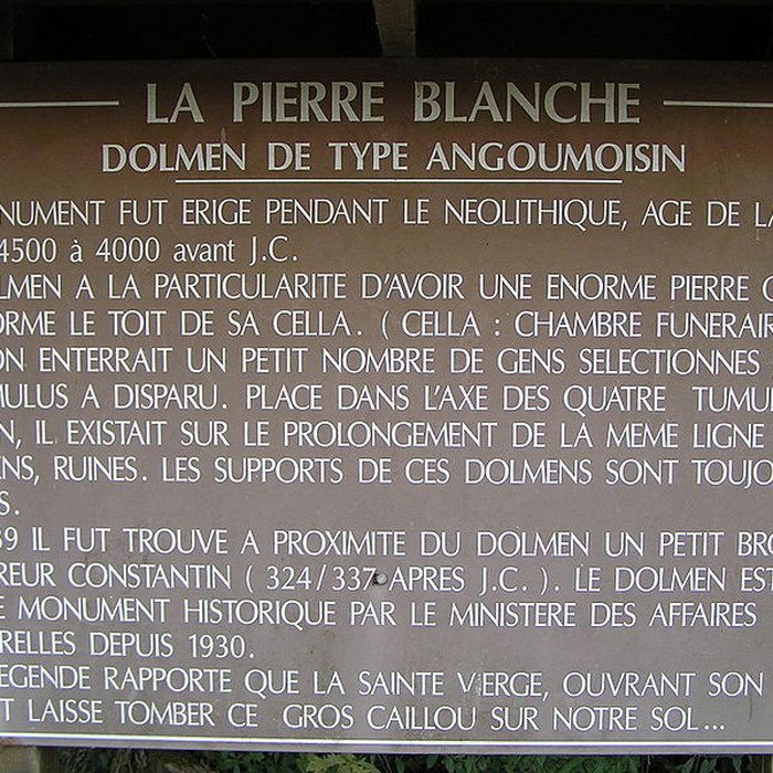 Photo de Dolmen de la Pierre Blanche à Bessé