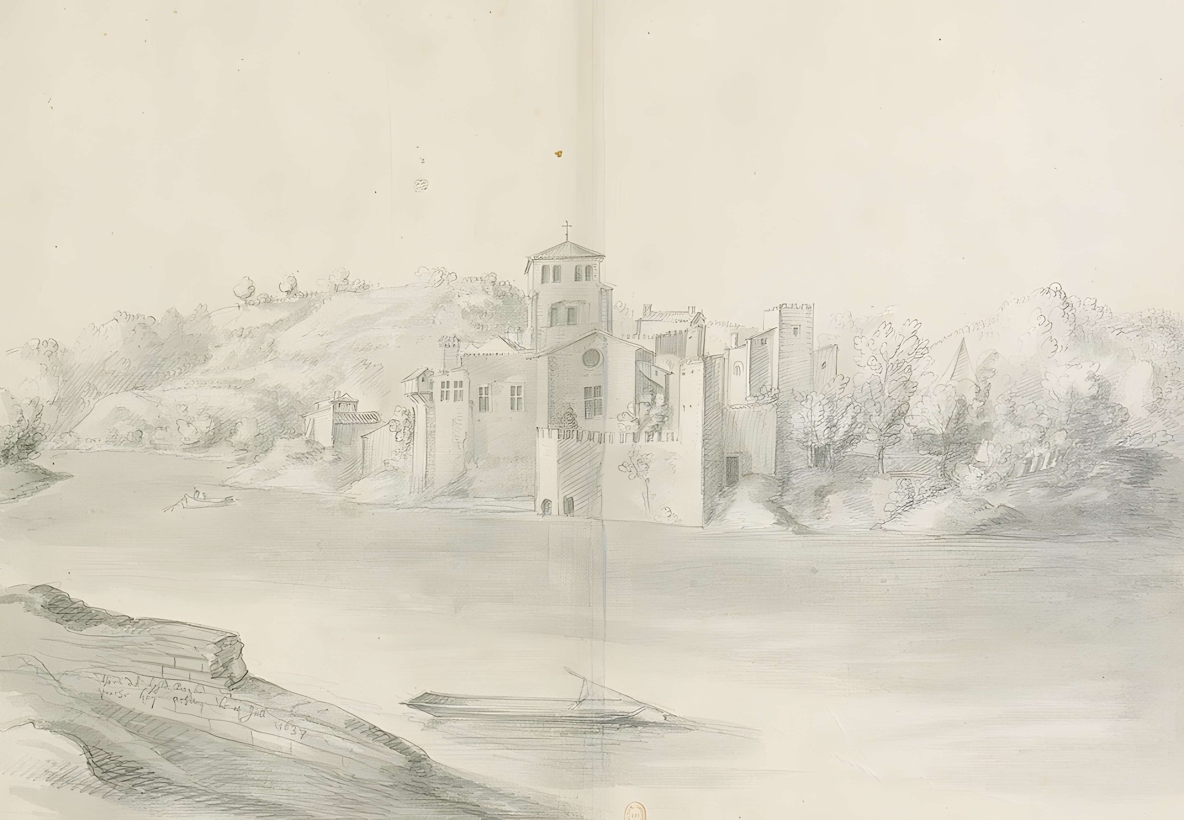 Eglise Notre-Dame, sur l'île Barbe