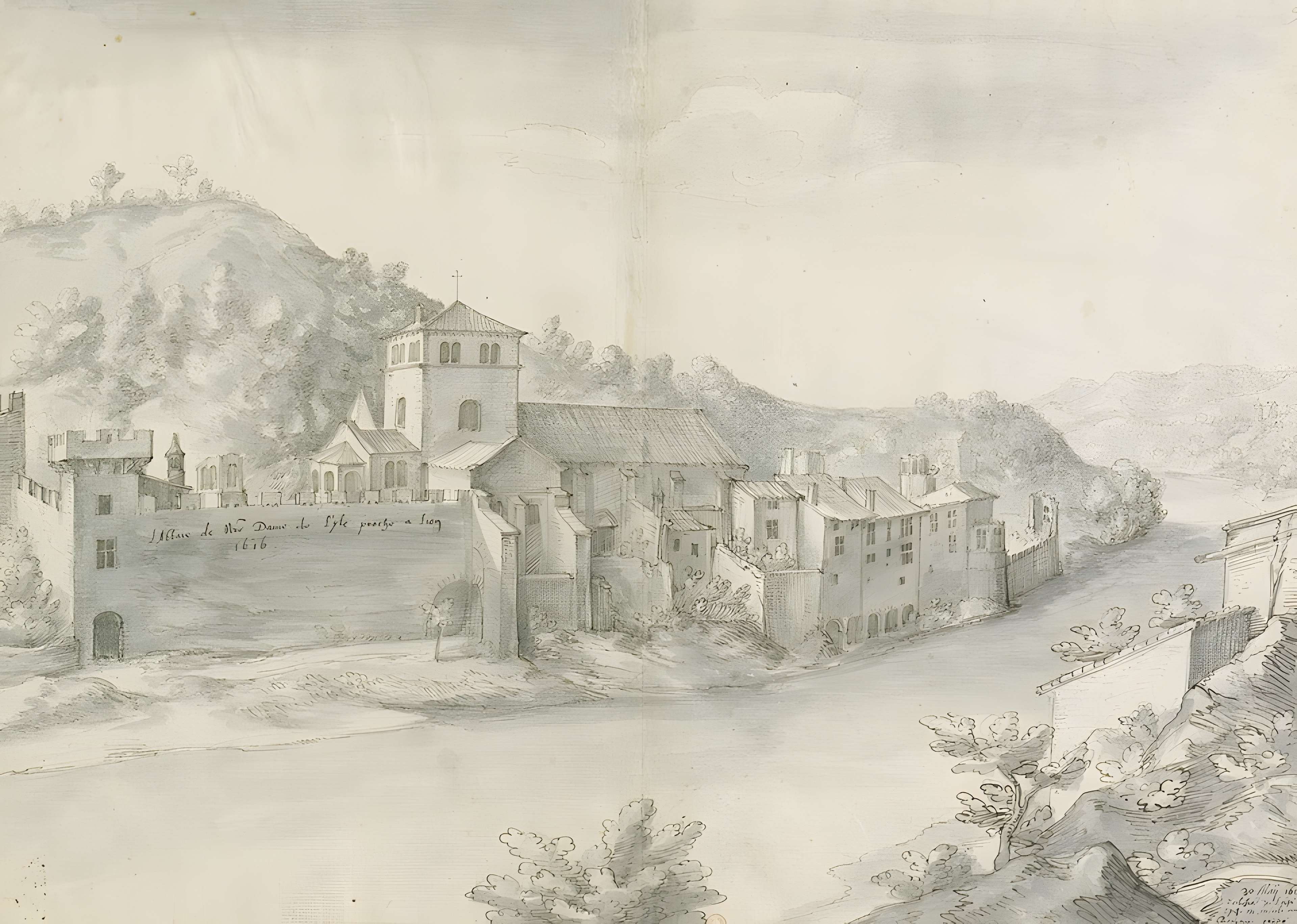 Eglise Notre-Dame, sur l'île Barbe