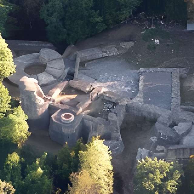 Château de Montrond à Saint-Amand-Montrond vue aérienne