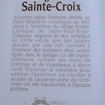 Église Sainte-Croix de La Baume-de-Transit