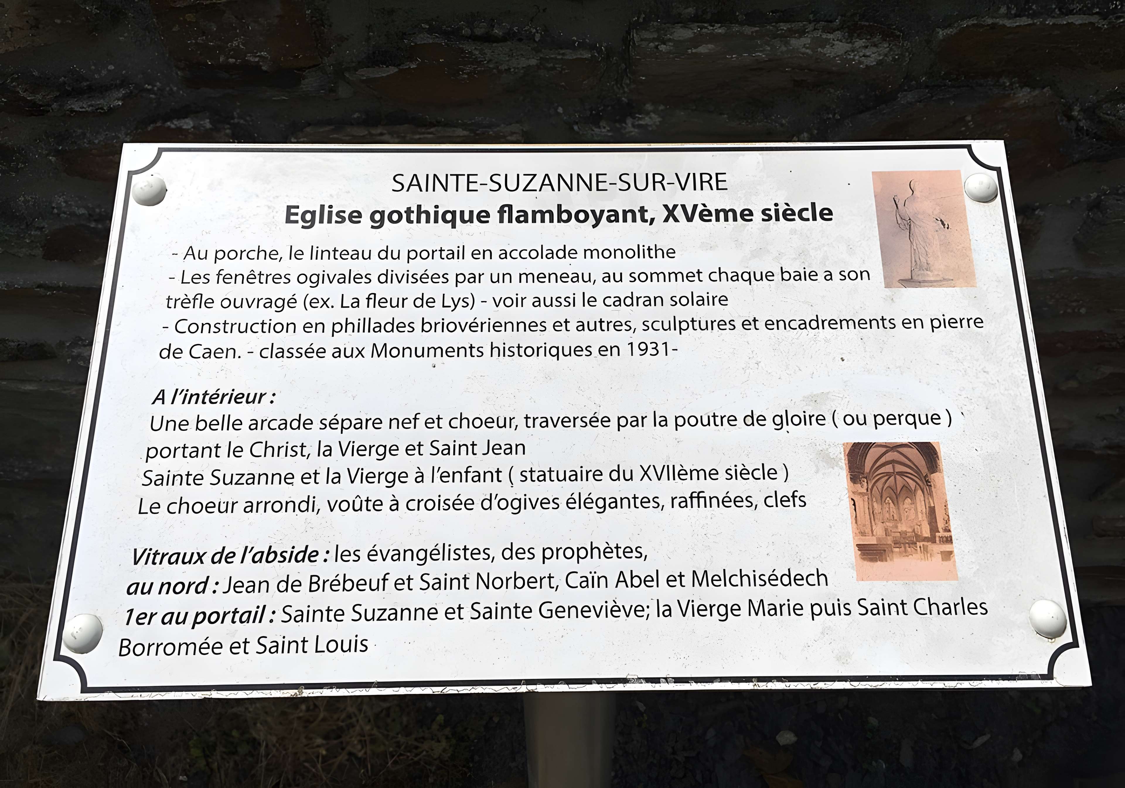 Église Sainte-Suzanne de Sainte-Suzanne-sur-Vire