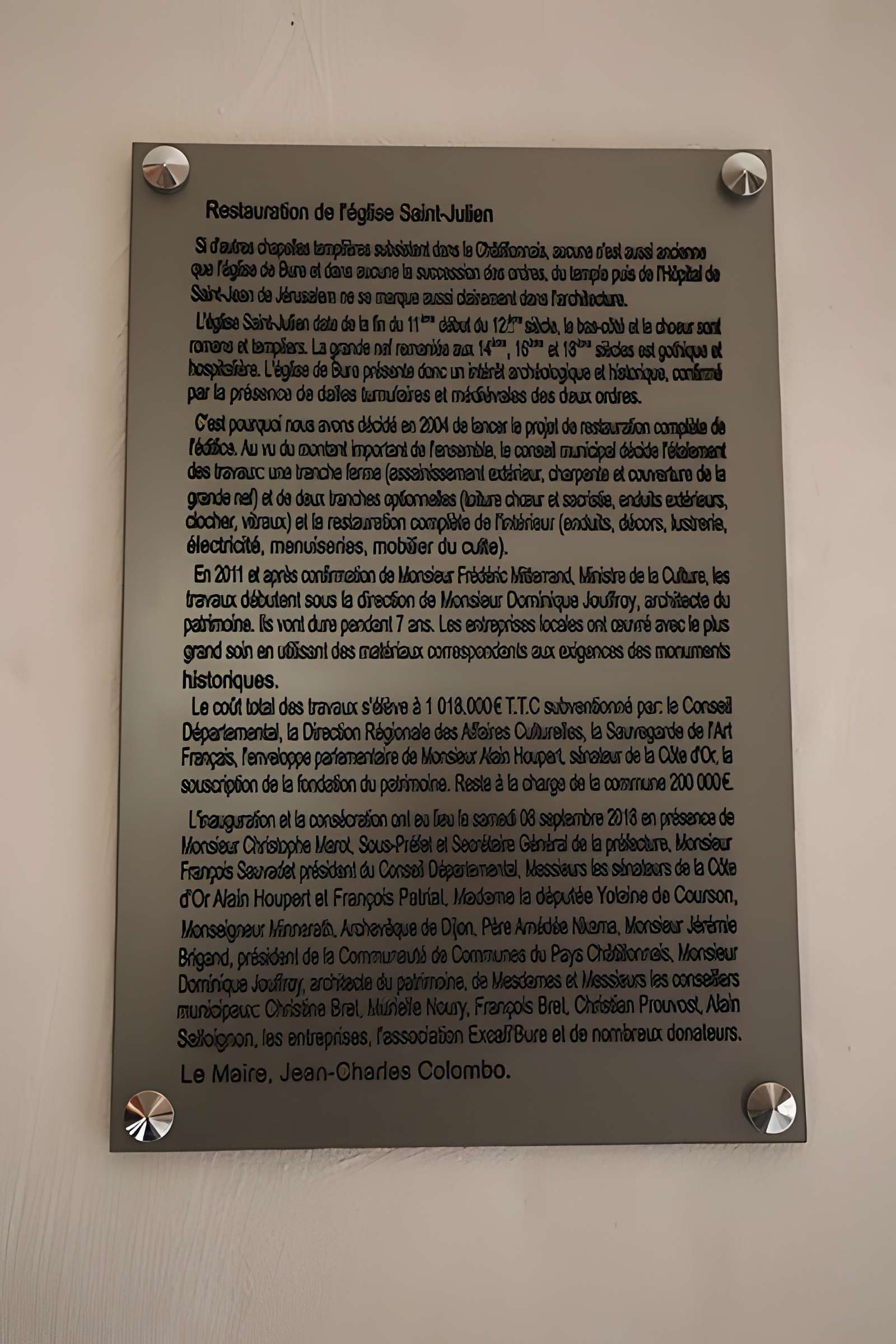 Église Saint-Julien de Bure-les-Templiers