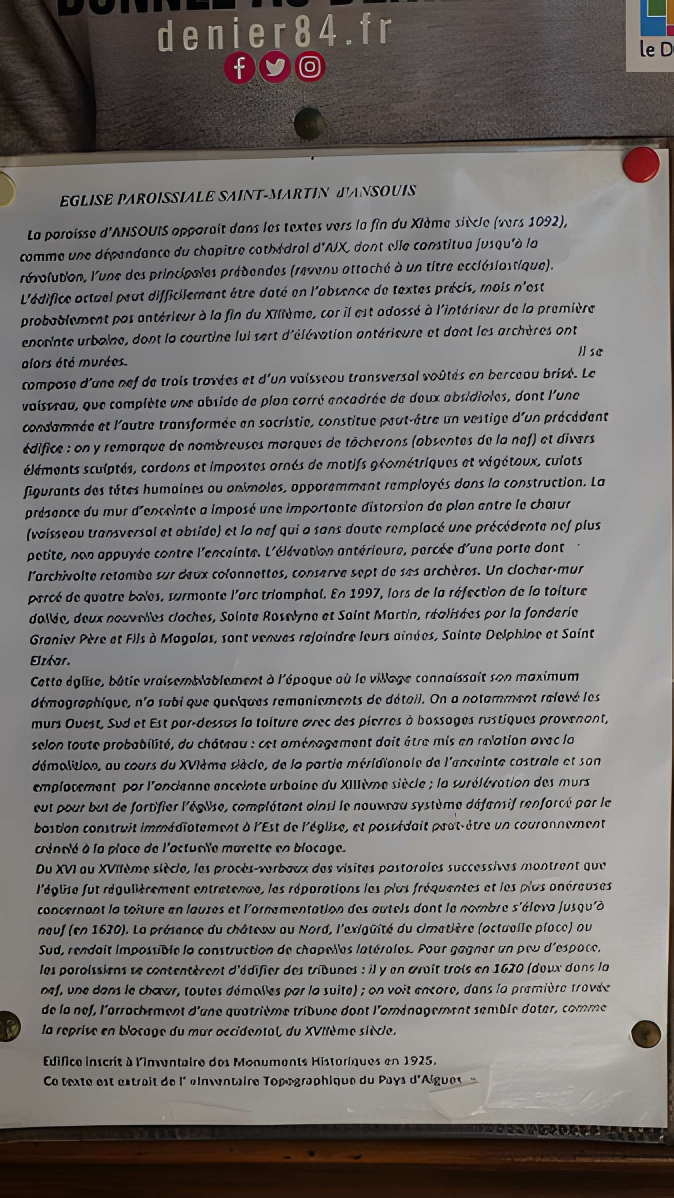 Église Saint-Martin d'Ansouis