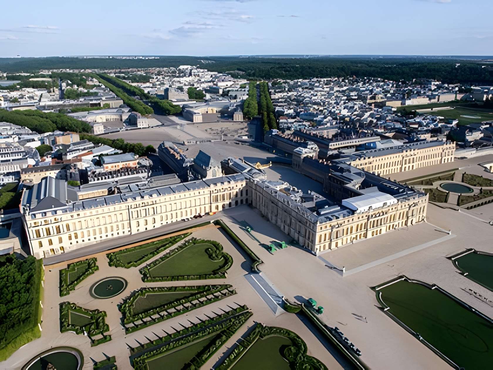 Château de Versailles vue aérienne