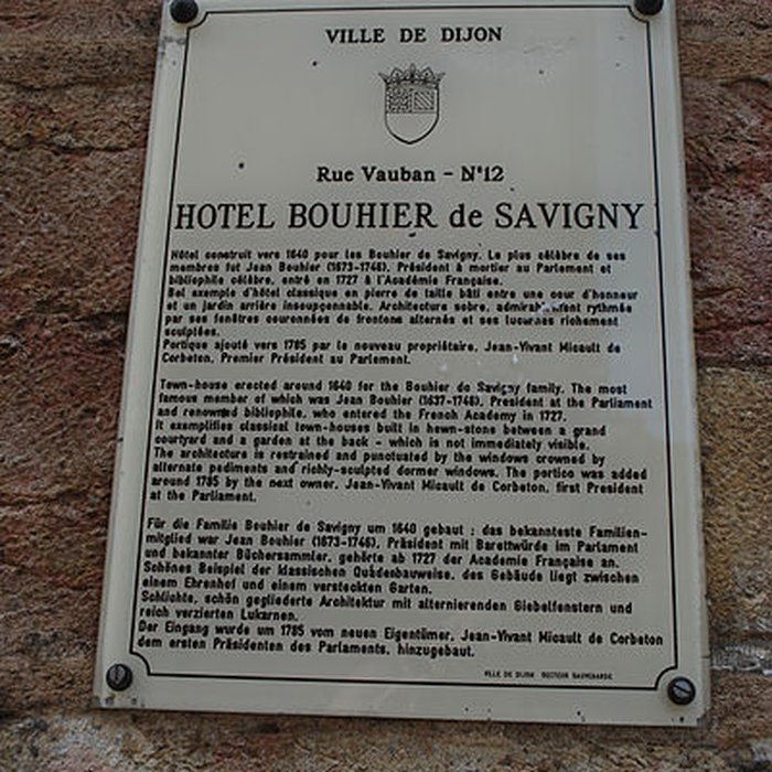 Photo de Hôtel Bouhier de Savigny à Dijon