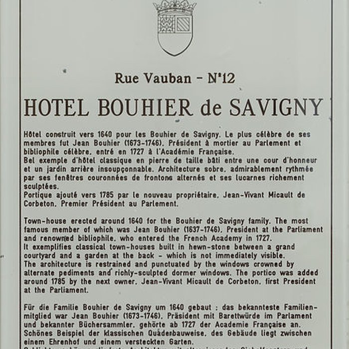 Photo de Hôtel Bouhier de Savigny à Dijon
