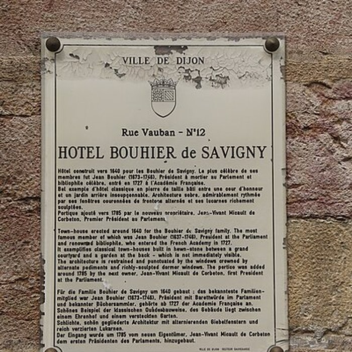 Photo de Hôtel Bouhier de Savigny à Dijon