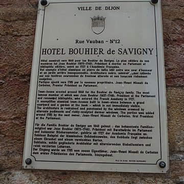 Hôtel Bouhier de Savigny à Dijon