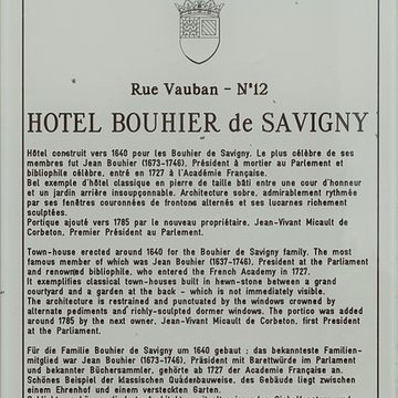 Hôtel Bouhier de Savigny à Dijon