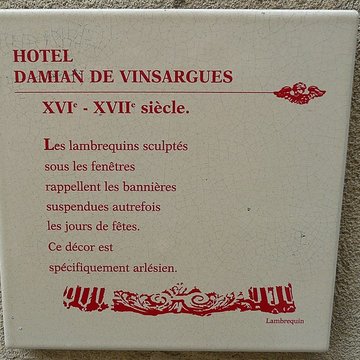 Hôtel Damian de Vinsargues à Arles
