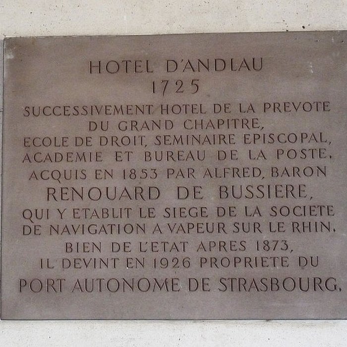 Photo de Hôtel dAndlau-Klinglin à Strasbourg