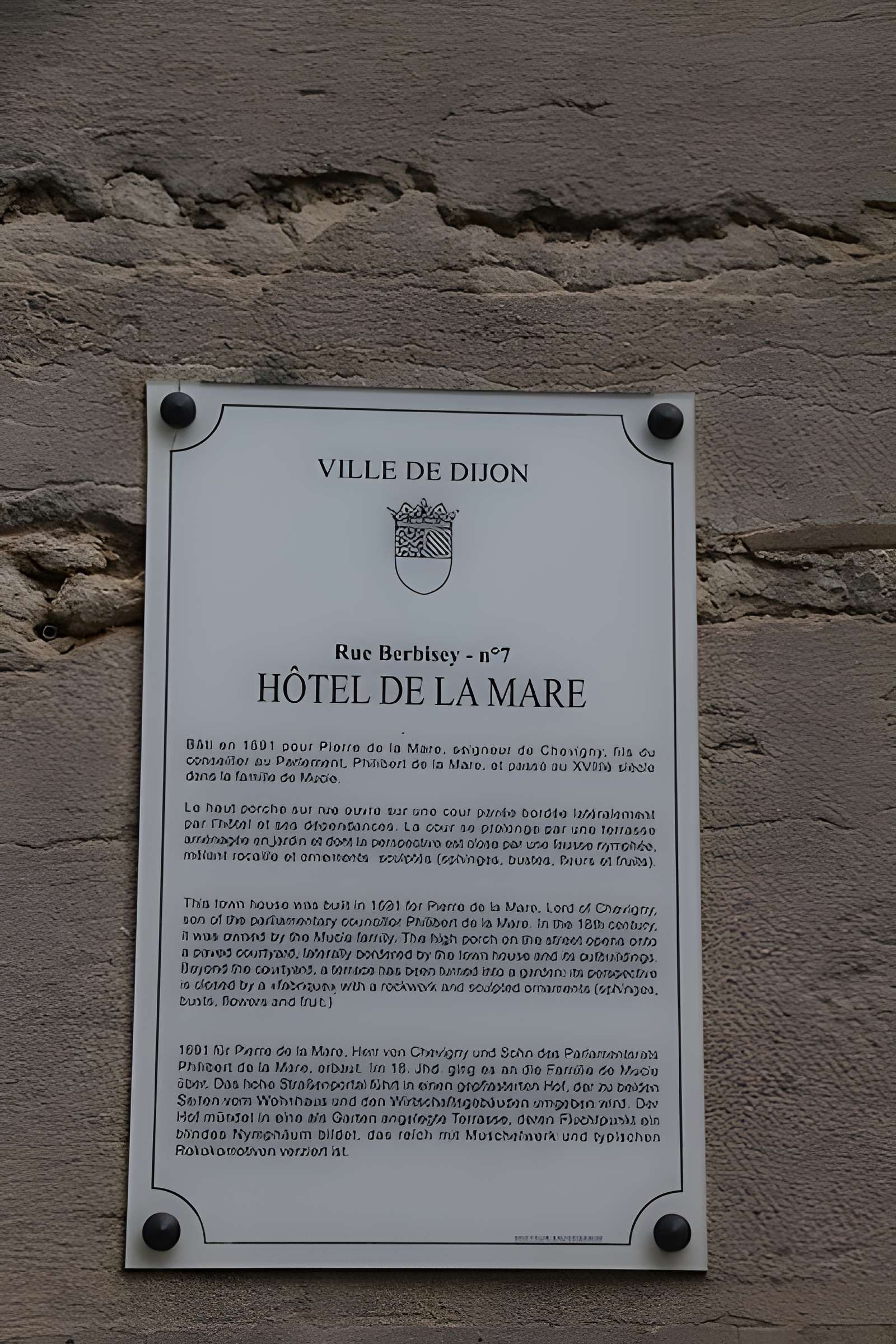 Hôtel de la Mare à Dijon