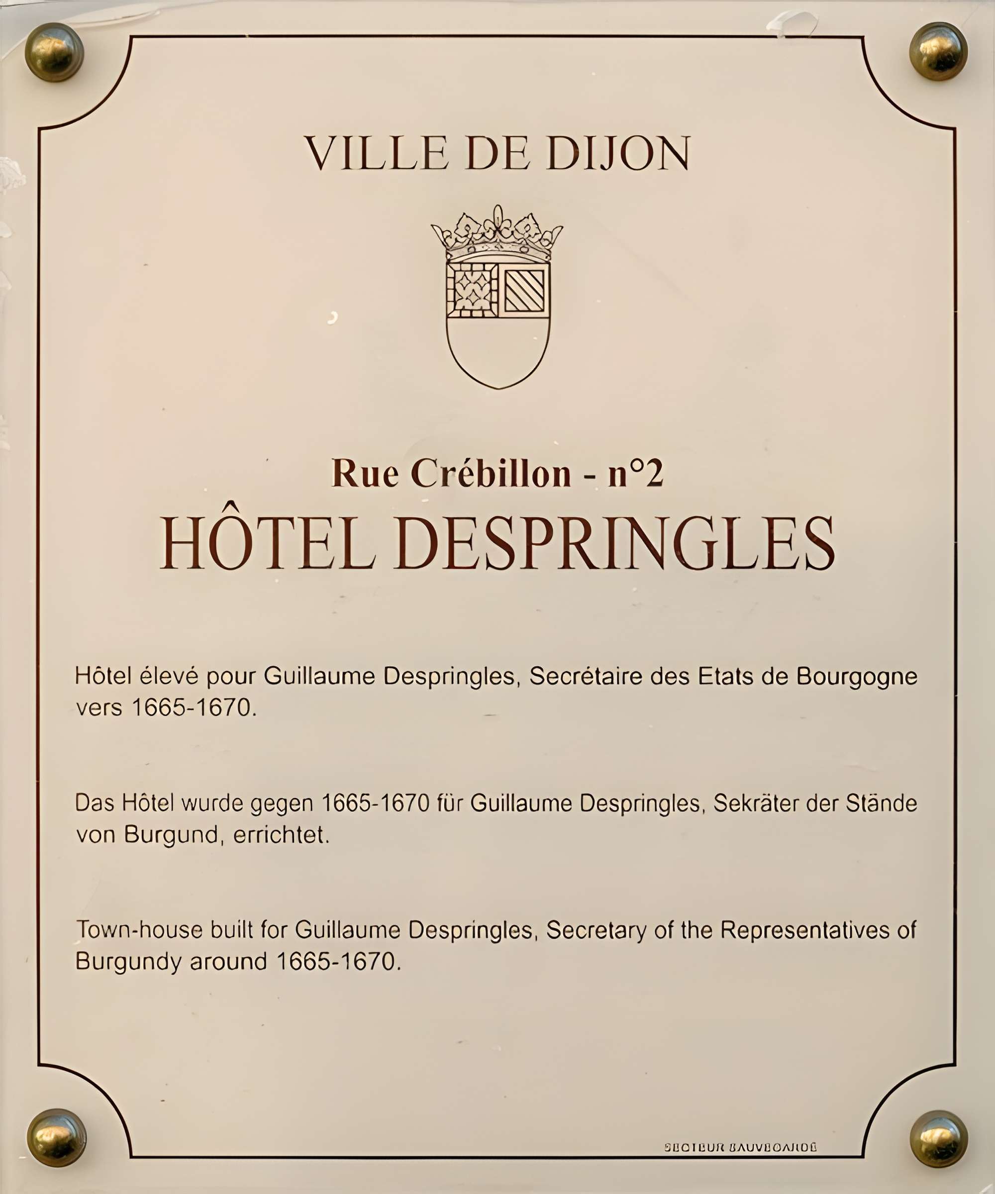 Hôtel de l'Académie à Dijon