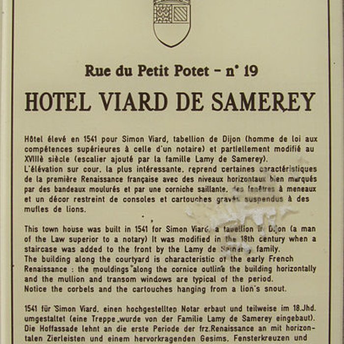 Photo de Hôtel de Samerey à Dijon