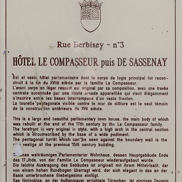 Hôtel de Sassenay à Dijon