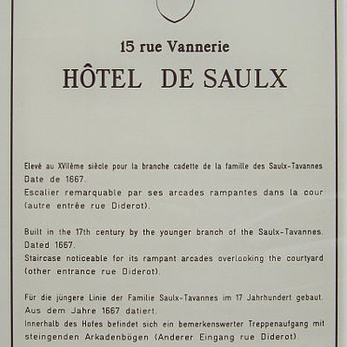 Photo de Hôtel de Saulx à Dijon
