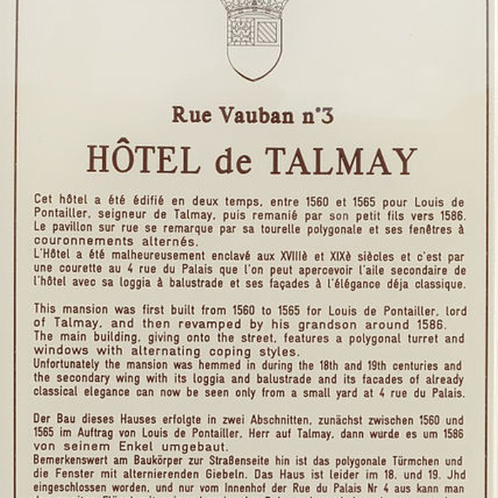 Photo de Hôtel de Talmay à Dijon