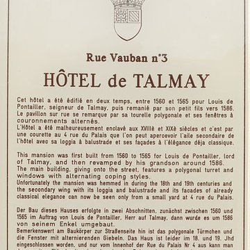 Hôtel de Talmay à Dijon