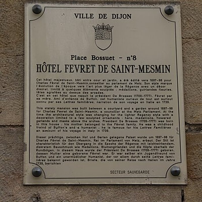 Photo de Hôtel Févret de Saint-Mesmin à Dijon