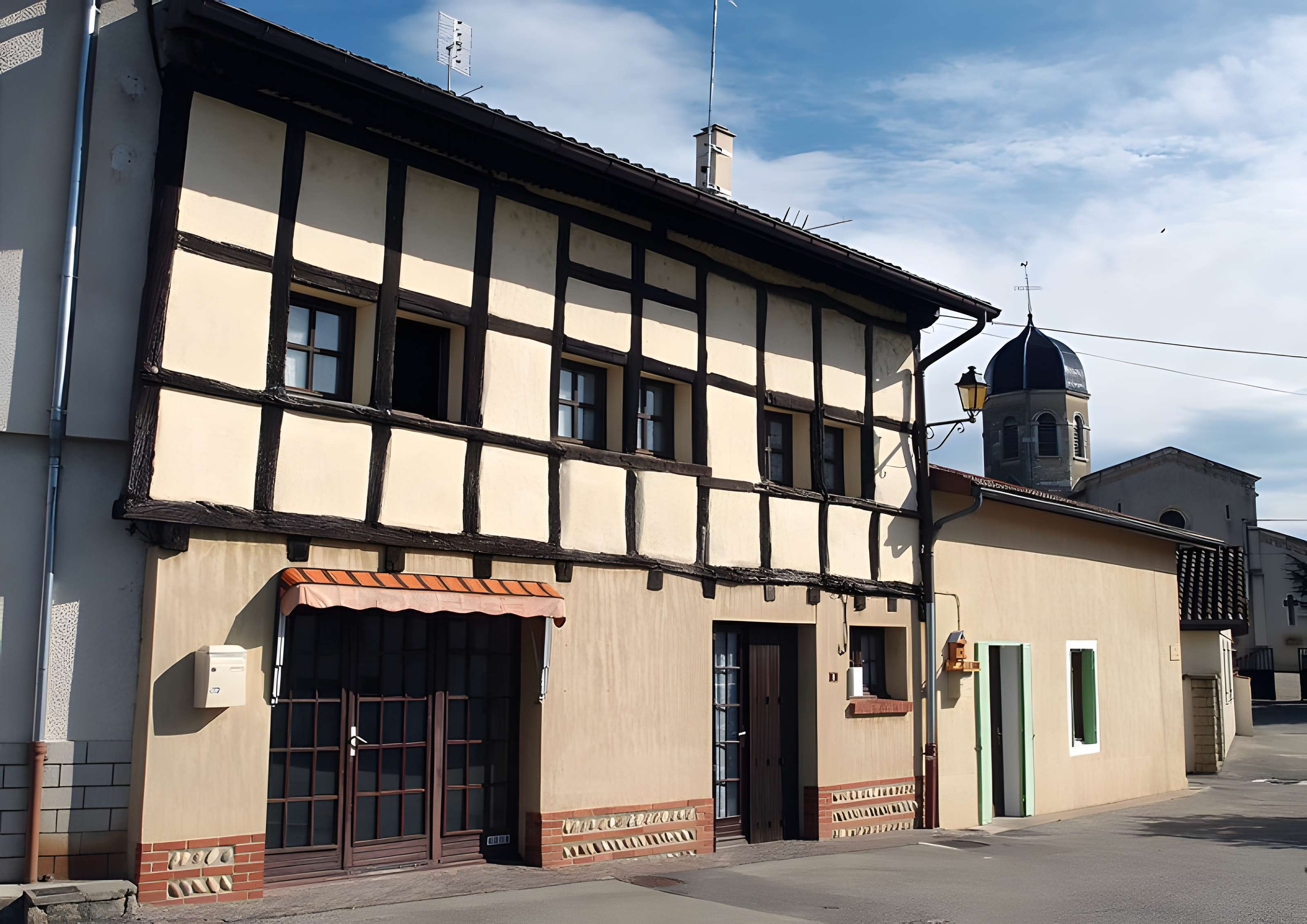 Maison à pans de bois à Lent 
