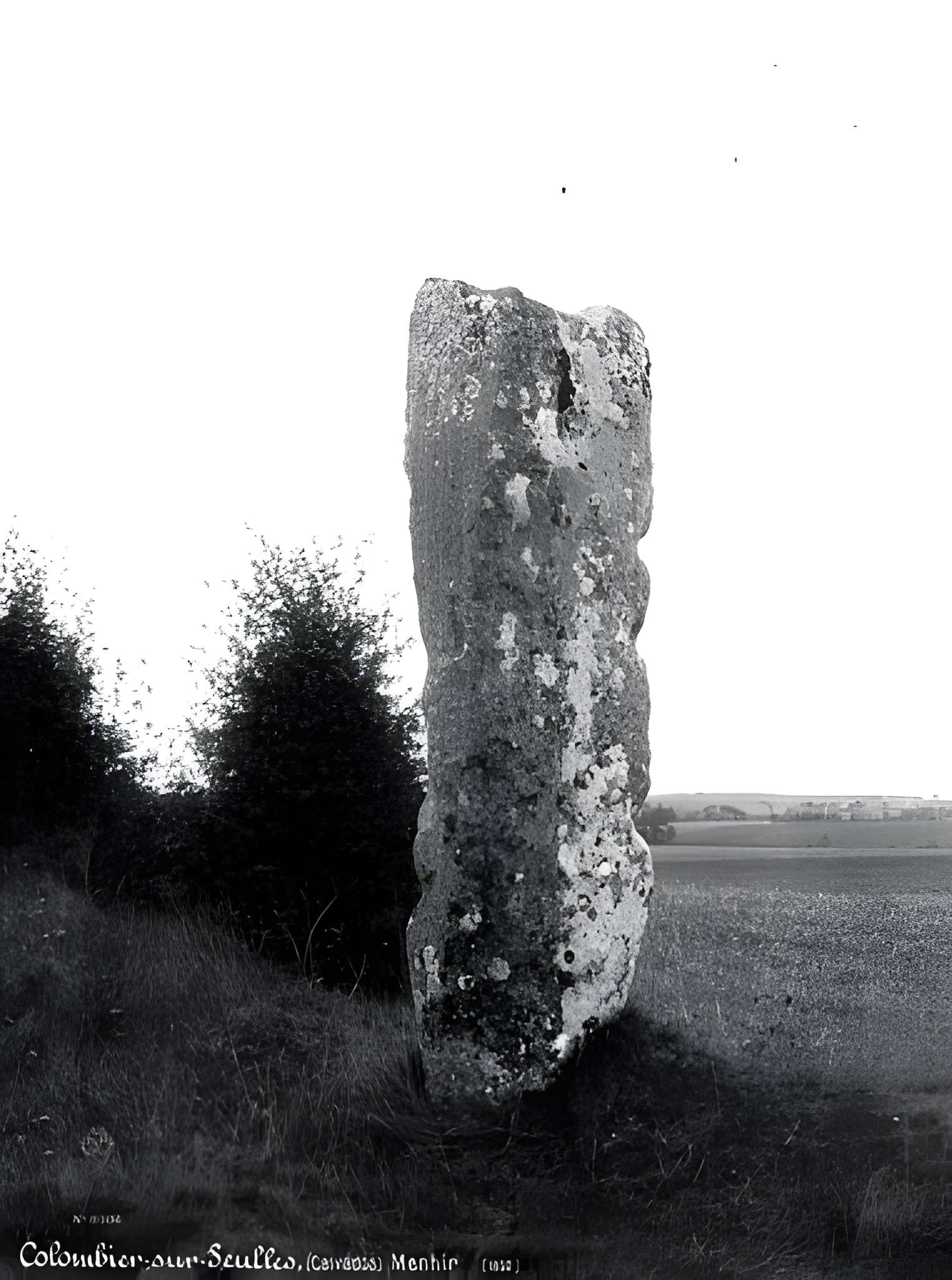 Menhir des Demoiselles à Colombiers-sur-Seulles