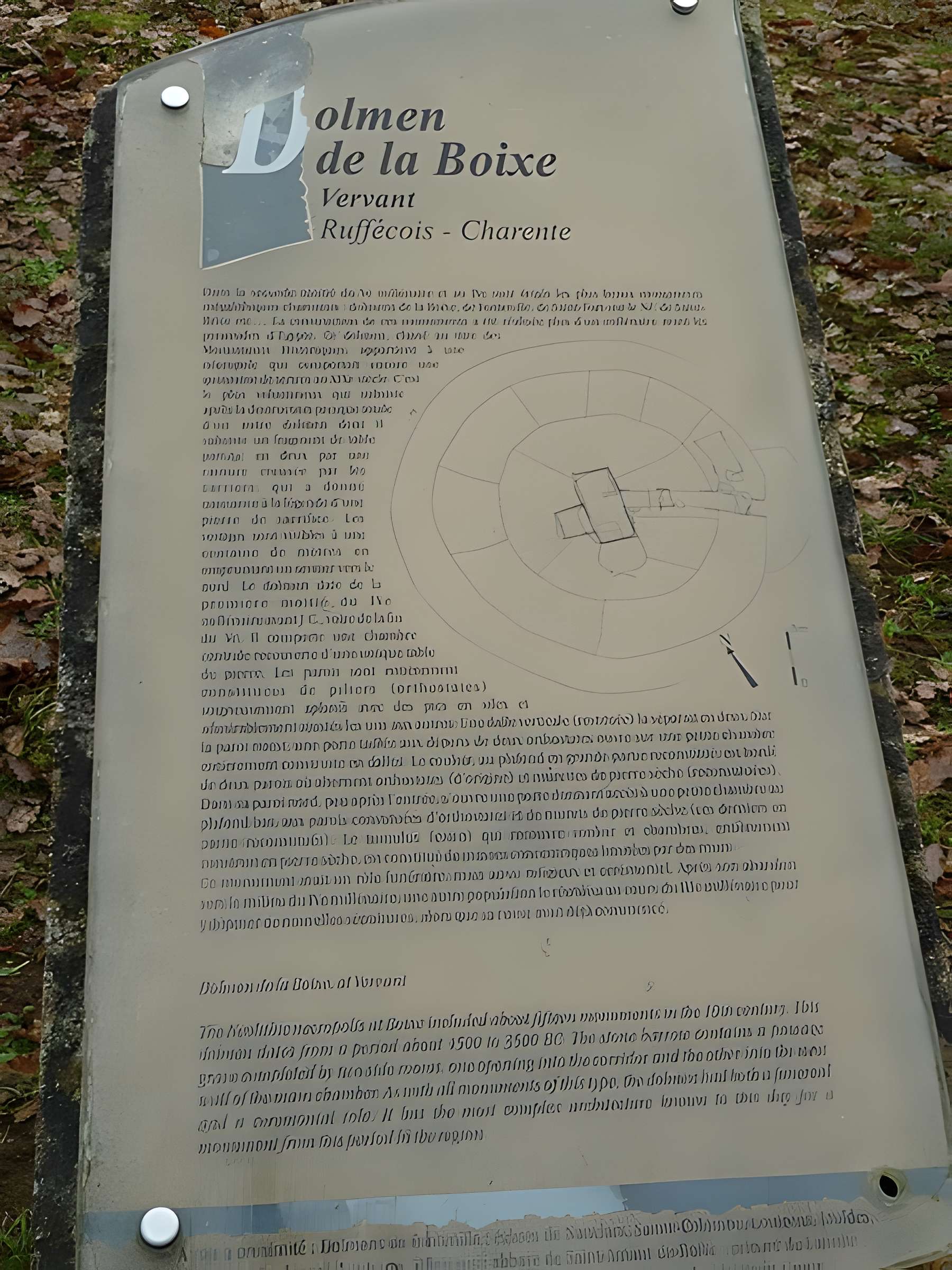 Nécropole de la Boixe à Vervant