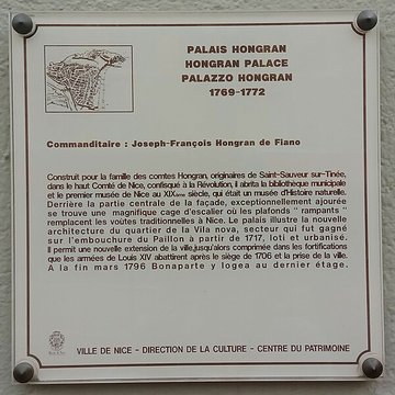 Palais Hongran à Nice
