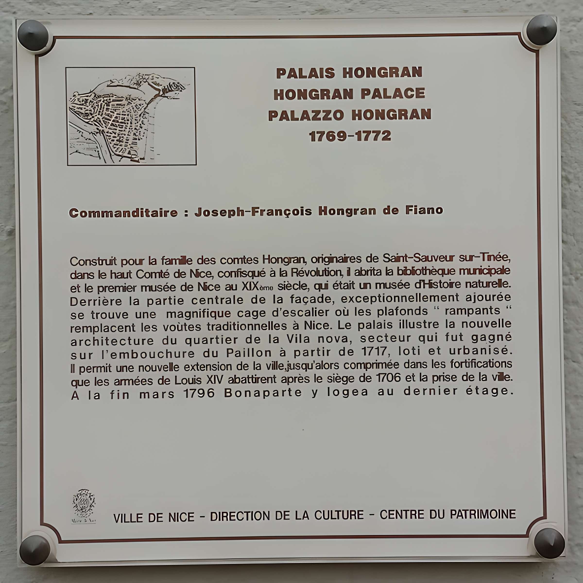 Palais Hongran à Nice