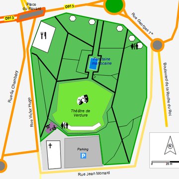 Parc floral des Thermes à Aix-les-Bains