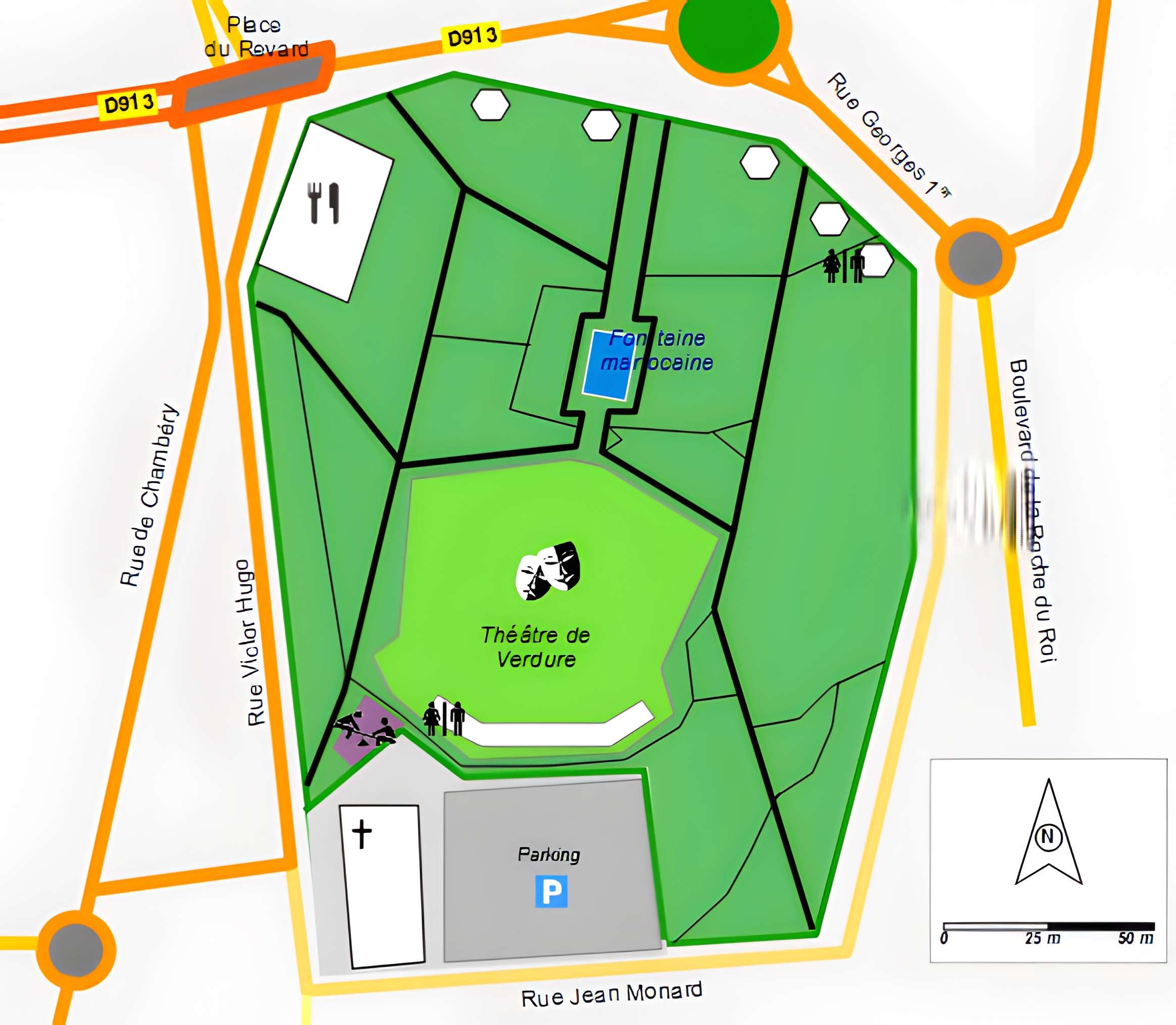 Parc floral des Thermes à Aix-les-Bains