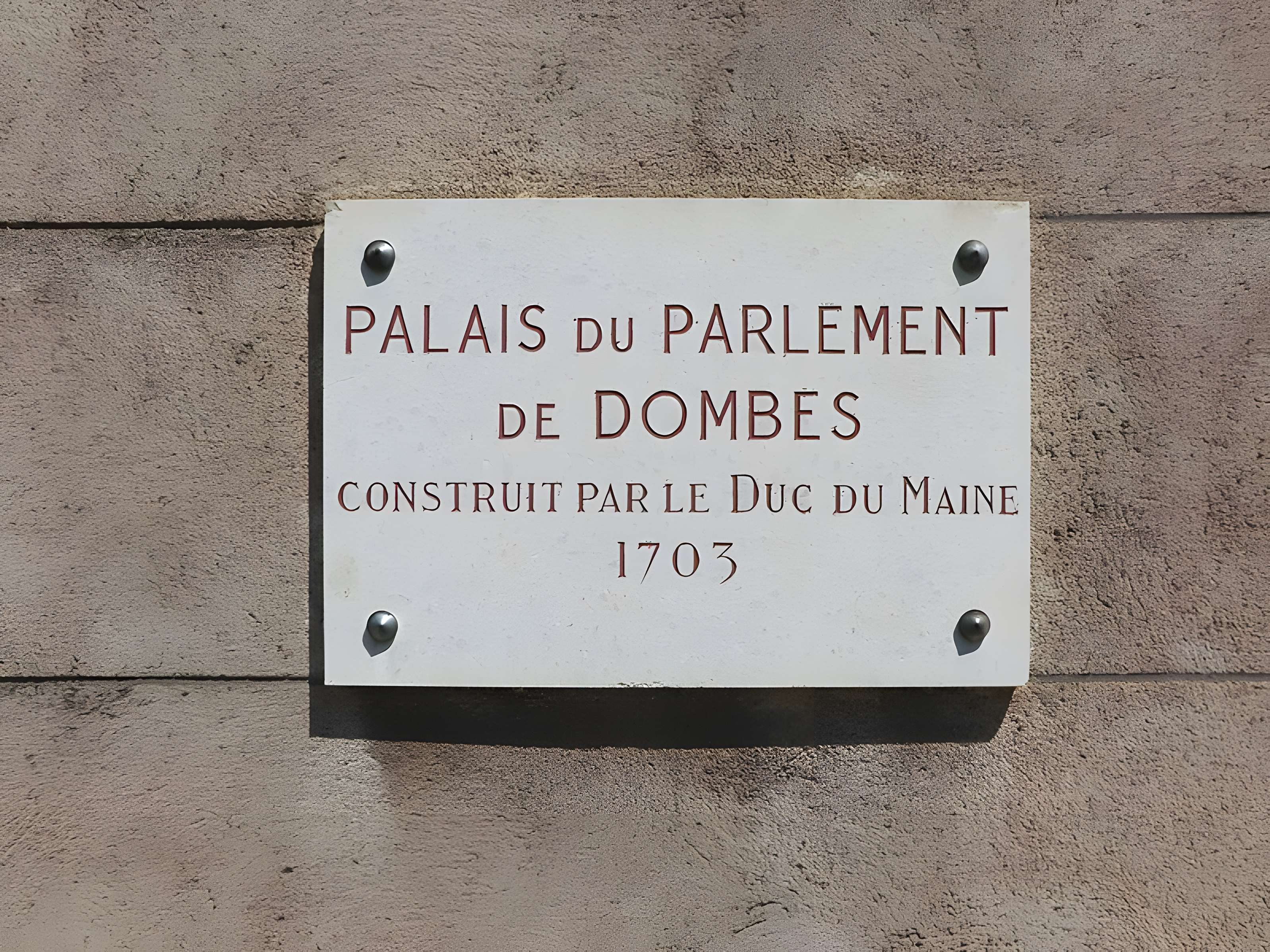Parlement de Dombes à Trévoux