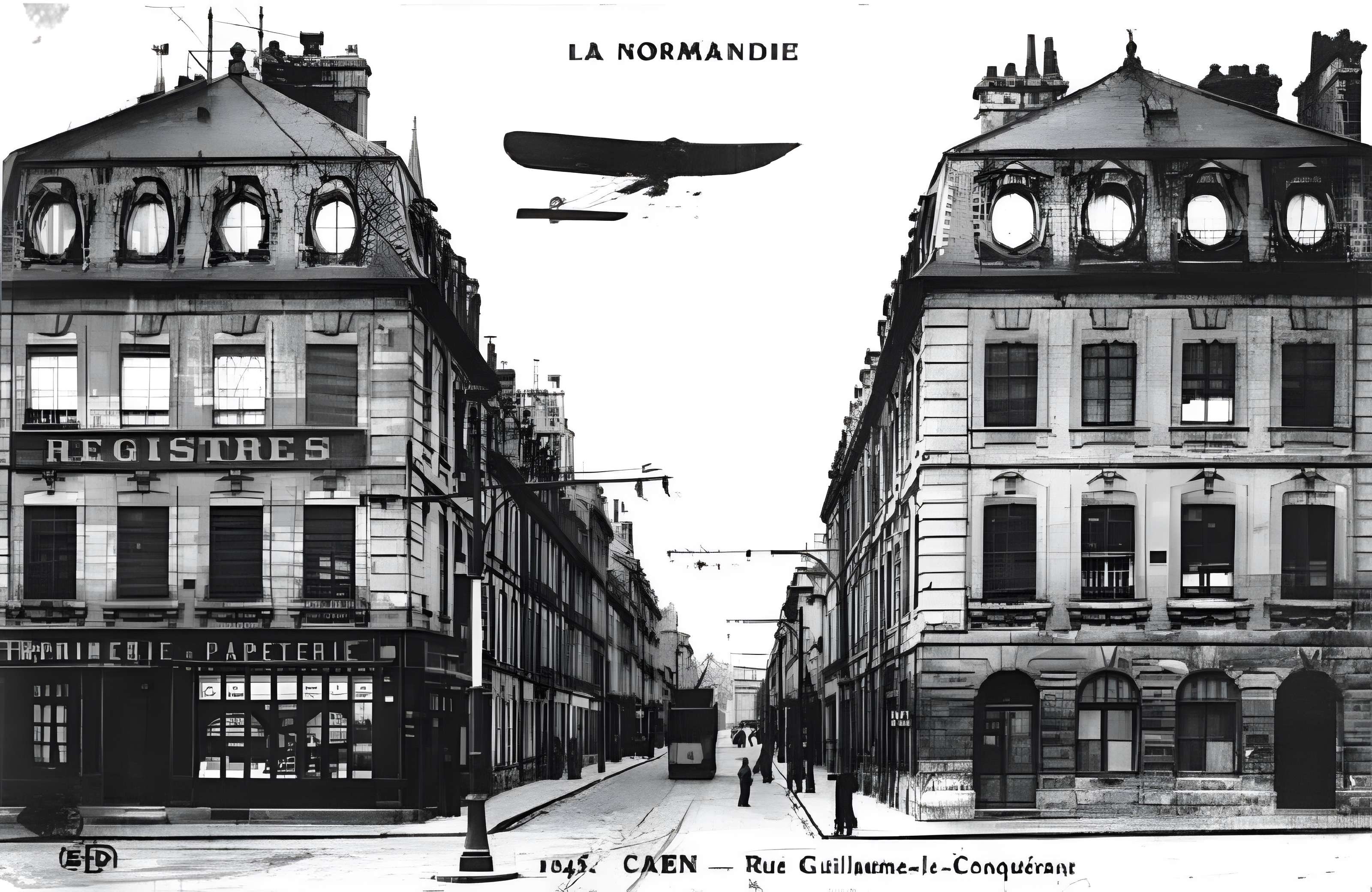 Pavillons de l'entrée de la rue Guillaume-le-Conquérant à Caen