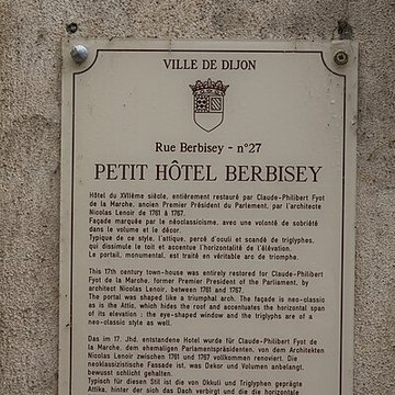 Petit hôtel Berbisey à Dijon