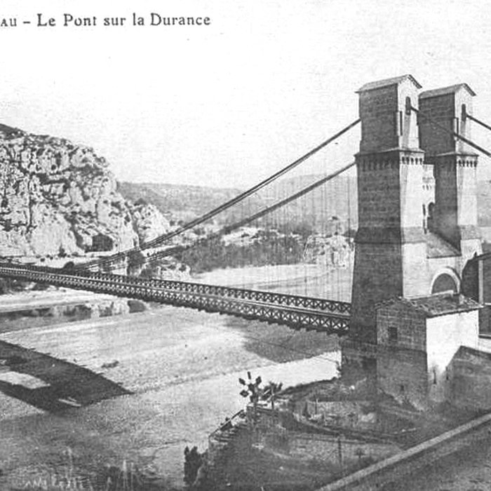 Photo de Ancien pont suspendu de Mirabeau également sur commune de Mirabeau Vaucluse 
