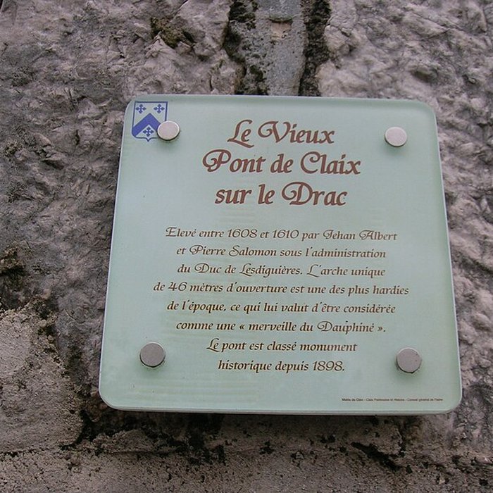 Photo de Vieux pont sur le Drac également sur commune de Claix