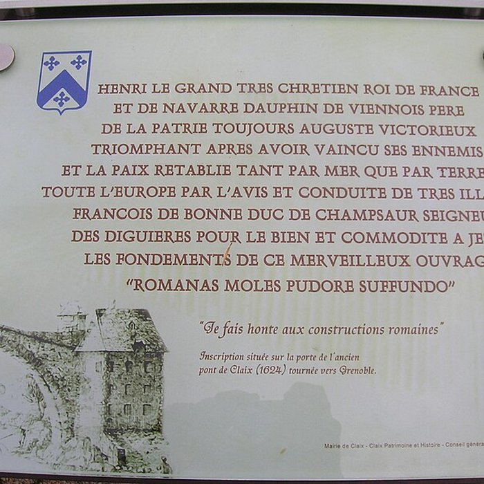 Photo de Vieux pont sur le Drac également sur commune de Claix