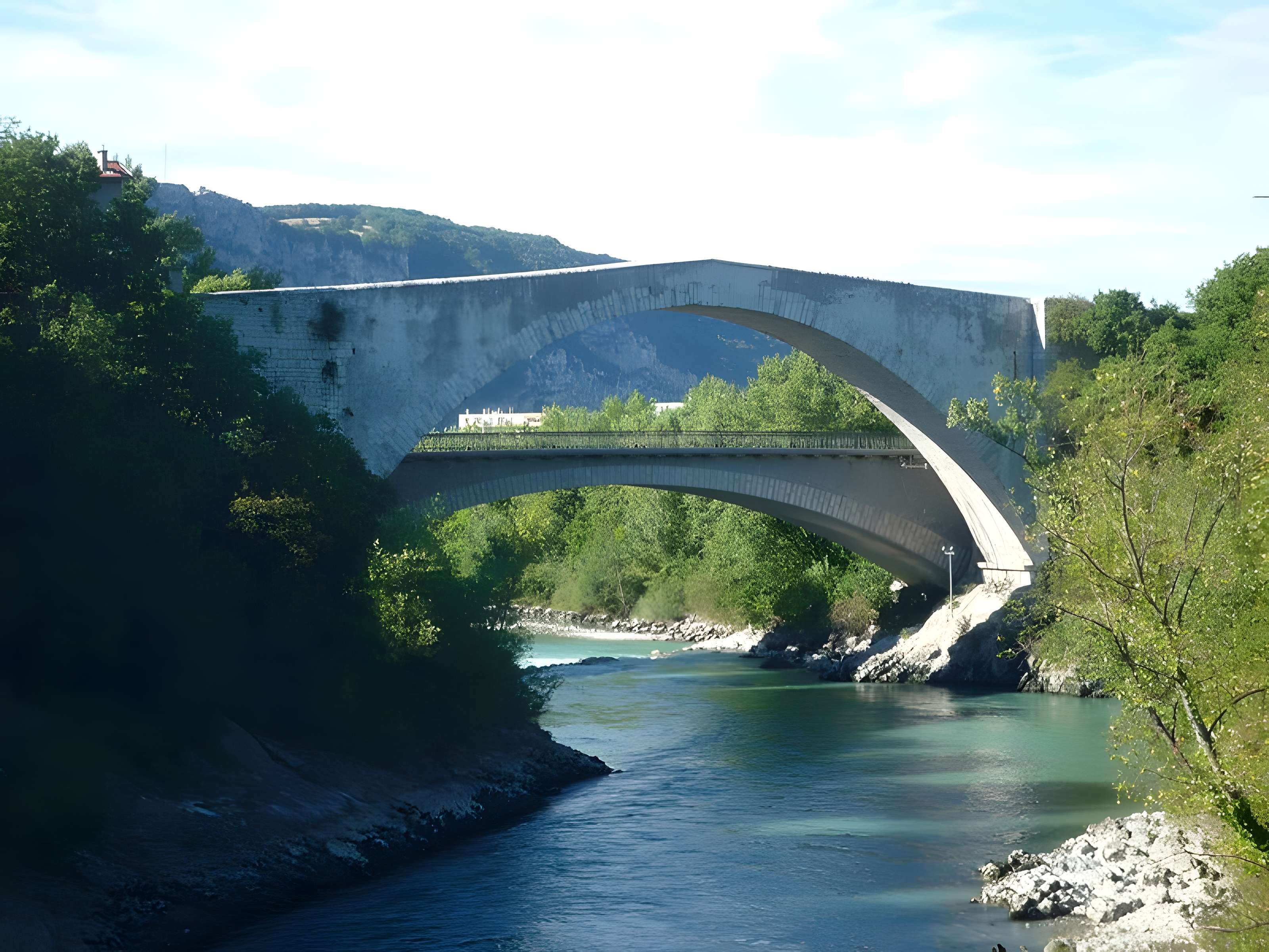 Pont Lesdiguières sur le Drac à Claix 