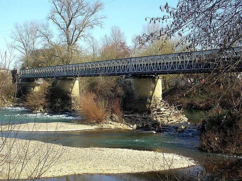 Photo de Pont métallique sur l'Adour de Cazères-sur-l'Adour