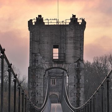 Pont sur le Rhône de Rochemaure