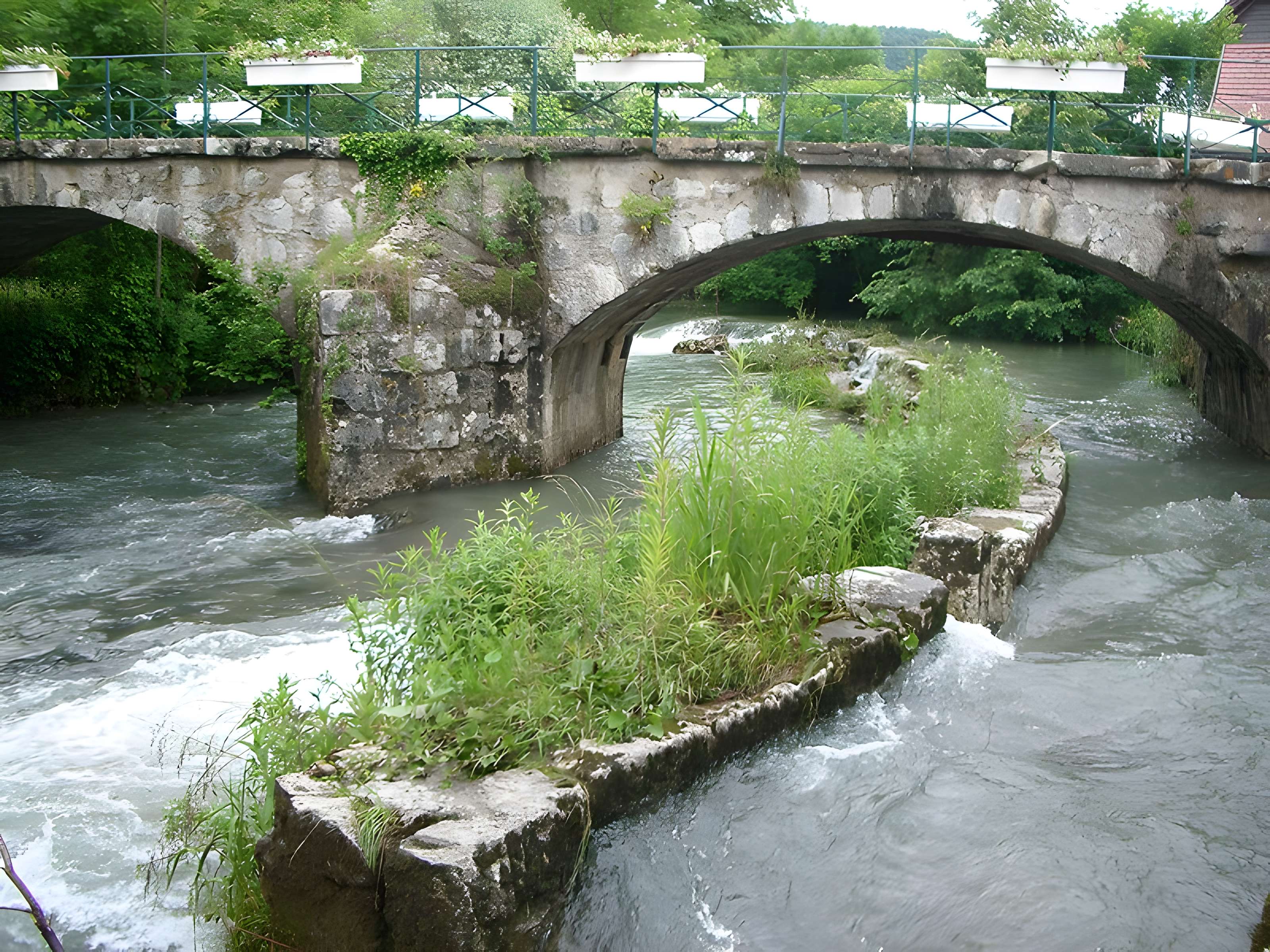 Pont sur l'Eau Morte de Doussard