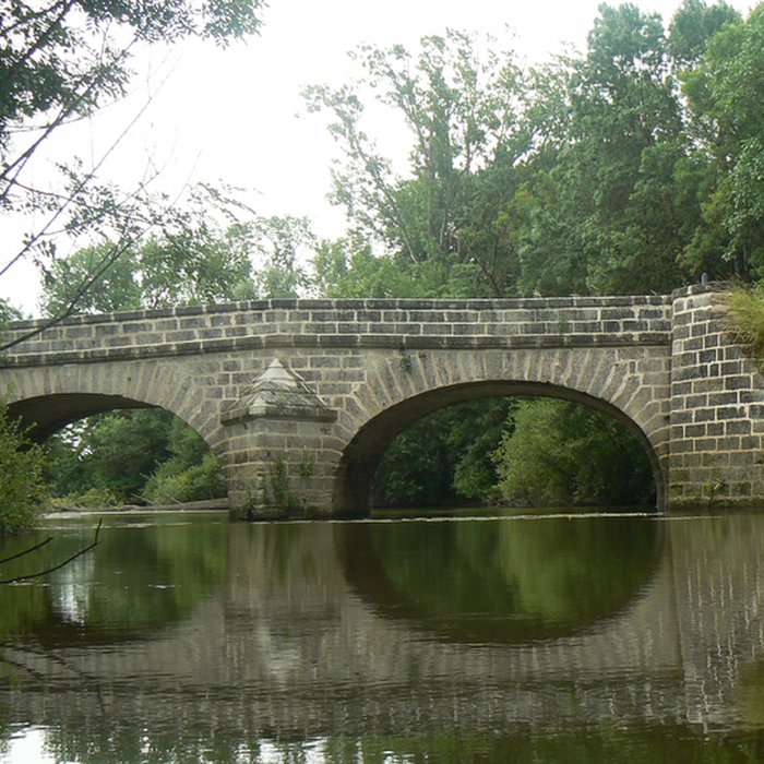 Photo de Deux ponts du Port-La-Claye sur la rivière Le Lay également sur communes de La Claye, Curzon, Saint-Cyr-en-Talmondais