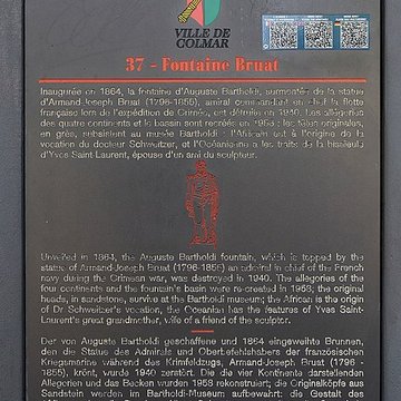 Statue de lamiral Bruat à Colmar