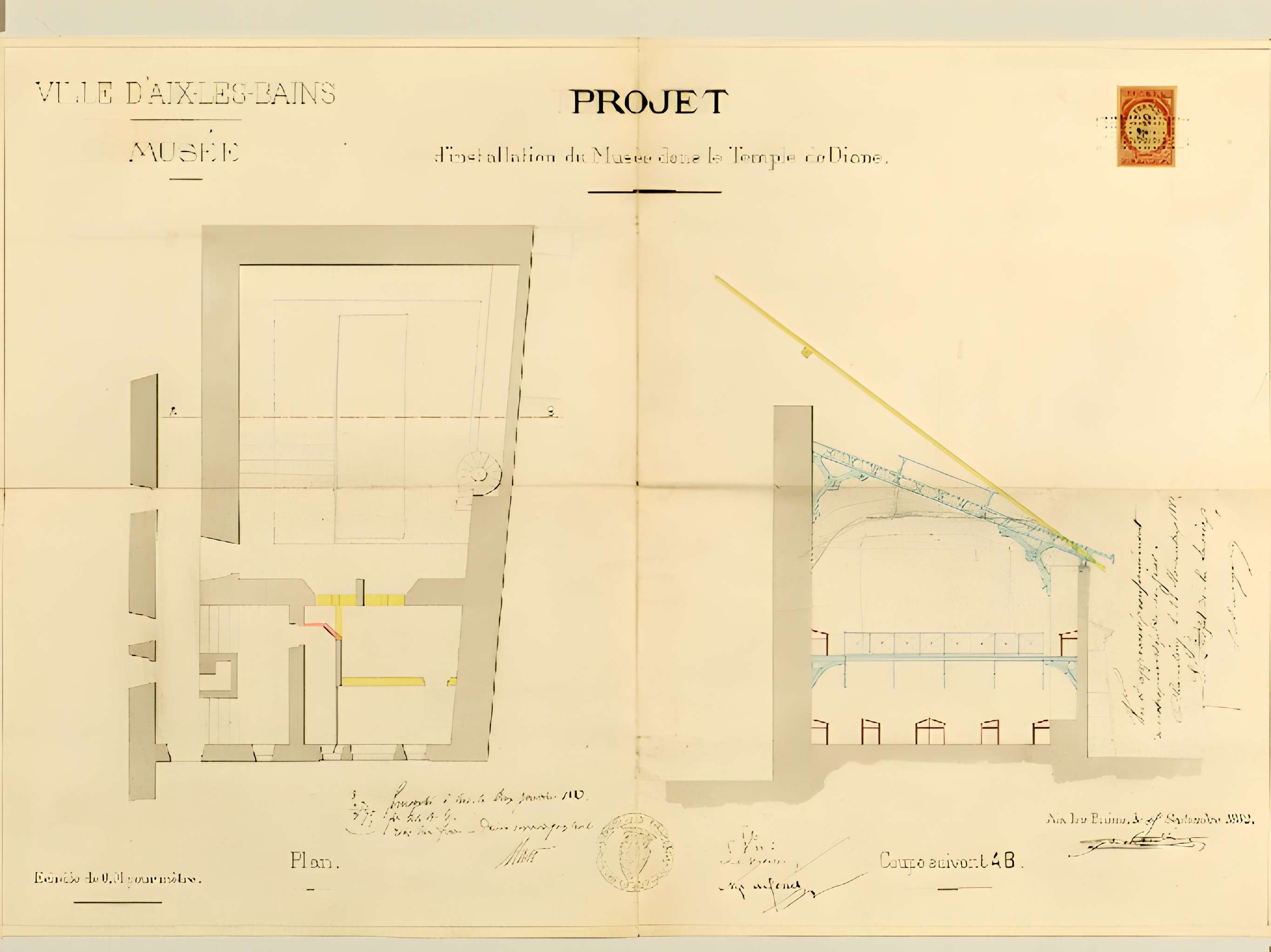 Temple de Diane à Aix-les-Bains